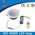 12W RGB LED Ceiling Down Lights Recessed wirelss control spotlight lamp Bulbs AC85-265V rgb wifi ceiling light